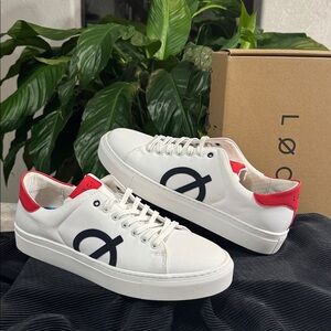 LØCI Premium Sustainable White Low-Top Sneakers Men's EU 43 - US 10.5 / Unisex